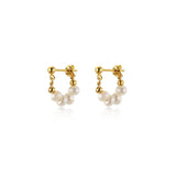 925 Silver Fresh Water Pearl Ball Stud Earrings