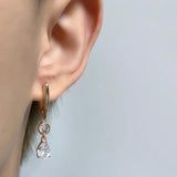 Zircon 585 Earrings for Women Wedding Jewelry Party Accessories