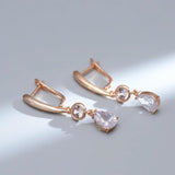 Zircon 585 Earrings for Women Wedding Jewelry Party Accessories