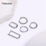 Zircon Hoop Earrings High Women Earrings