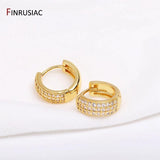 Zircon Hoop Earrings High Women Earrings