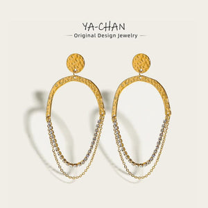 YACHAN 18K Plated Drop Earrings for Women