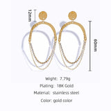 YACHAN 18K Plated Drop Earrings for Women