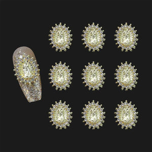 10Pcs Virgin Mary Christian 3D Nail Charms DIY Decoration