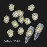 10Pcs Virgin Mary Christian 3D Nail Charms DIY Decoration