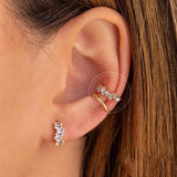 Copper Crystal Zirconia Earrings Lightning Star Pendant Jewelry