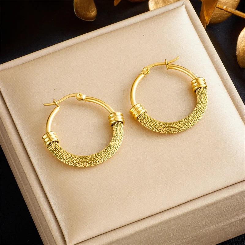 316L Stainless Steel Hoop Earrings Wedding Gift