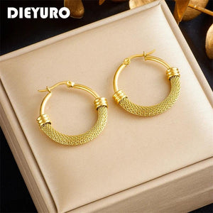 316L Stainless Steel Hoop Earrings Wedding Gift