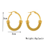 316L Stainless Steel Hoop Earrings Wedding Gift