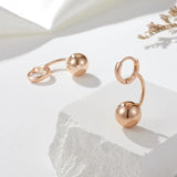 Ball Shape Dangle Earrings For Women Fine Jewelry Gift