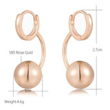 Ball Shape Dangle Earrings For Women Fine Jewelry Gift