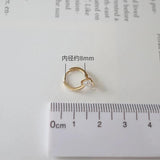 925 Silver Zircon Hoop Earrings Crystal Dangle Women Earrings
