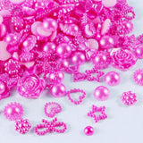 Y2K 3D Pink Pearls Nail Art Charms - Flower Star Bowknot Heart - Acrylic Pearls