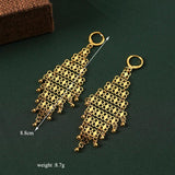 Copper Alloy Plating Dangle Earrings Small Hoop Drop Earrings