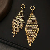 Copper Alloy Plating Dangle Earrings Small Hoop Drop Earrings