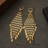 Copper Alloy Plating Dangle Earrings Small Hoop Drop Earrings