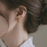 925 Silver Zircon Ear Buckle Hoop Earrings 18K Plated Delicate Wedding Gift
