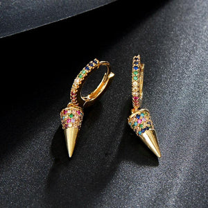 Hamsa Hand Drop Earrings CZ Women Party Jewelry Gift
