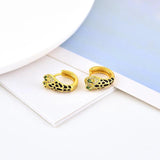 Enamel Star/Heart/Moon Hoop Earrings 925 Silver Party Jewelry