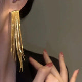 Bling Tassel Earrings for Women Wedding Jewelry Gift