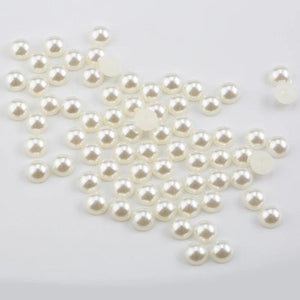 DIY ABS Resin 2mm-14mm Pearl Semicircle Flatback Loose Beads