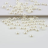 DIY ABS Resin 2mm-14mm Pearl Semicircle Flatback Loose Beads
