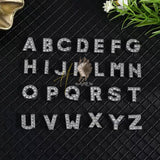 3D Letter Nail Charms Alphabet Rhinestones Nail Art Decoration