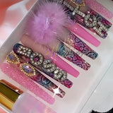 3D Letter Nail Charms Alphabet Rhinestones Nail Art Decoration