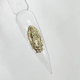 10pcs Virgin Mary Gemstone Rhinestone Nail Art Charms
