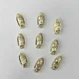 10pcs Virgin Mary Gemstone Rhinestone Nail Art Charms
