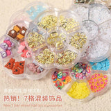 3D Rhinestone Pearl Bow-Knot Aurora Bear Nail Art