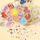 3D Rhinestone Pearl Bow-Knot Aurora Bear Nail Art