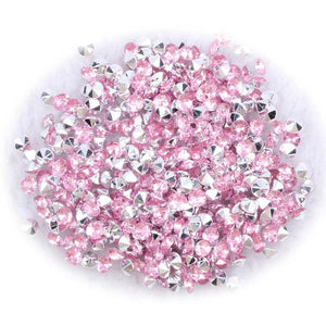 Acrylic 5mm 1000pcs Rhinestones Many Colors Point Back Beads Glue On Round Shape