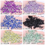 Acrylic 5mm 1000pcs Rhinestones Many Colors Point Back Beads Glue On Round Shape
