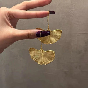 BF CLUB 925 Silver Leaf Earrings For Women Prevent Allergy Party Accessories