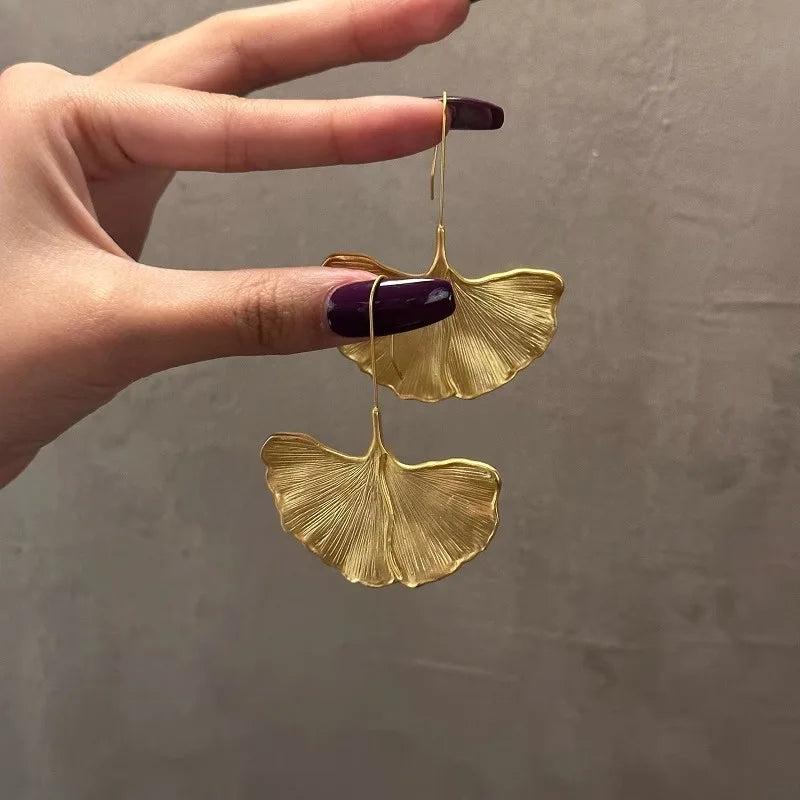 BF CLUB 925 Silver Leaf Earrings For Women Prevent Allergy Party Accessories