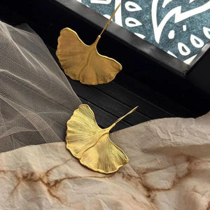BF CLUB 925 Silver Leaf Earrings For Women Prevent Allergy Party Accessories