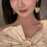 BF CLUB 925 Silver Leaf Earrings For Women Prevent Allergy Party Accessories