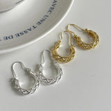 925 Silver Vintage Round Earrings For Women Party Gift