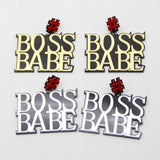 Big BABY Acrylic Pendant Earrings Women Hip Hop Dangle Jewelry