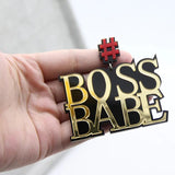 Big BABY Acrylic Pendant Earrings Women Hip Hop Dangle Jewelry