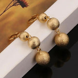 Ethiopian Arab Frosting Bead Earrings for Women Girls
