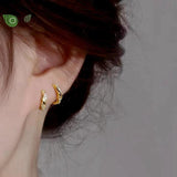925 Silver 18K Earrings Small Hoop for Women