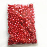 3-12mm Mixed Round ABS Pearl No-Hole Beads DIY Craft Decoration