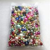 3-12mm Mixed Round ABS Pearl No-Hole Beads DIY Craft Decoration