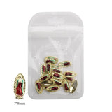 Alloy Virgin Mary Gemstone Rhinestone 3D Nails Charms