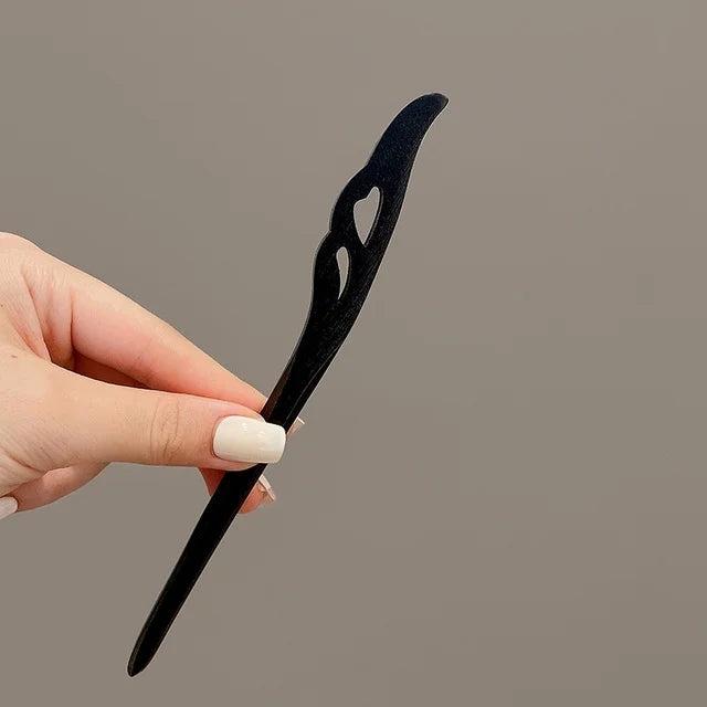 AISHG Retro Wood Hair Stick Hairpin Ethnic Girl Hair Accessories