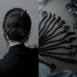 AISHG Retro Wood Hair Stick Hairpin Ethnic Girl Hair Accessories