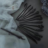 AISHG Retro Wood Hair Stick Hairpin Ethnic Girl Hair Accessories