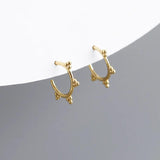 925 Silver Minimalist Bohemian Stud Earrings for Women
